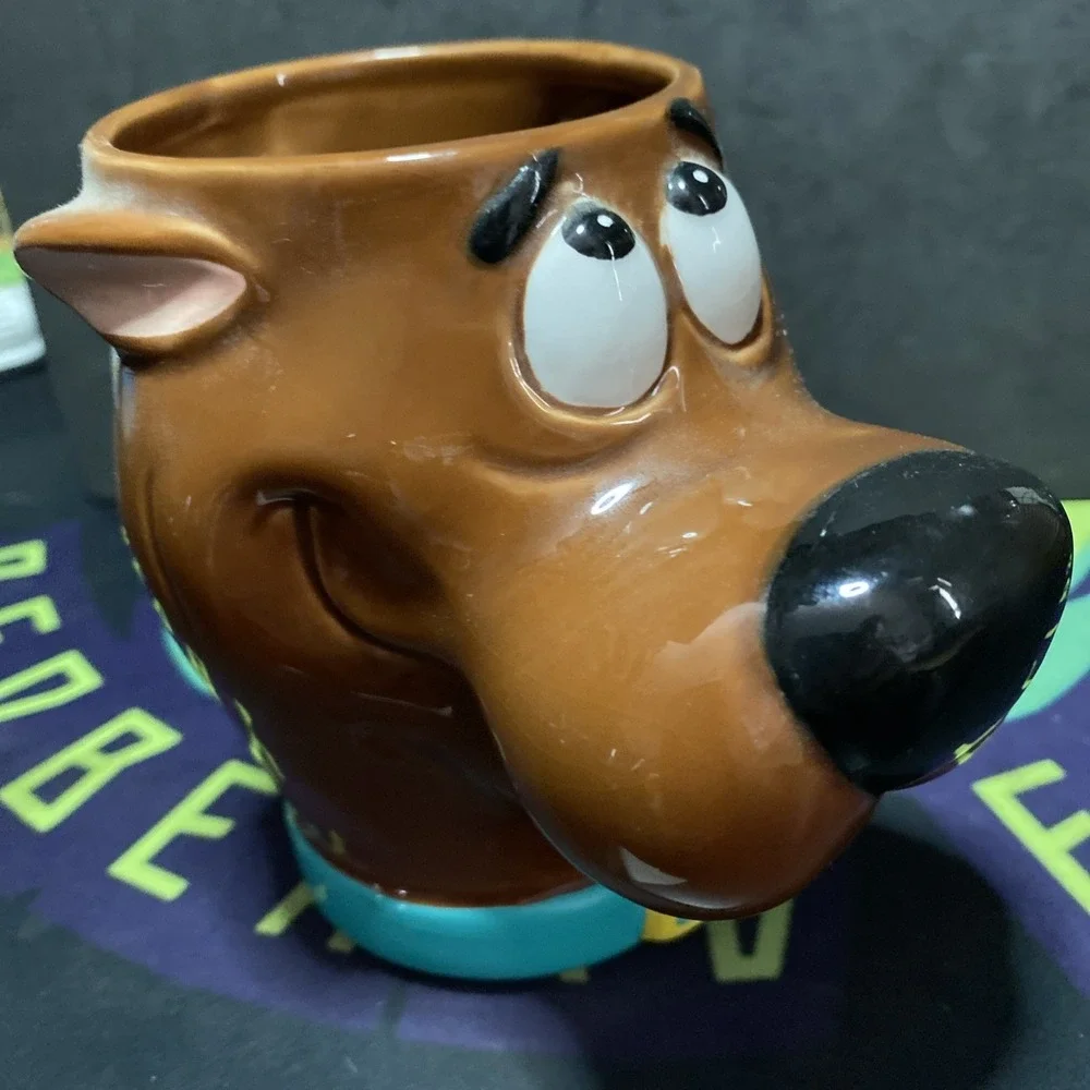 Rare! Scooby Doo 3D Mug - Warner Brothers Store - 1998 Tongue Out Nice Vintage